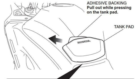 HONDA LOWER TANK PAD 2013-2023 CB500X GENUINE OEM NEW 08P70-MGH-J20